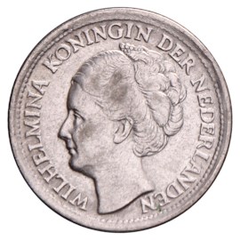 10 Cent 1941-1943P Wilhelmina Pr