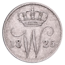 25 Cent 1817-1830 Willem I Fr+