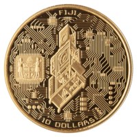 10 dollar Fiji ‘Cloaca - Wim Delvoye’ 1 Oz Gold Proof