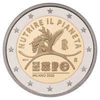 Italie 2 euros « Expo » 2015 UNC