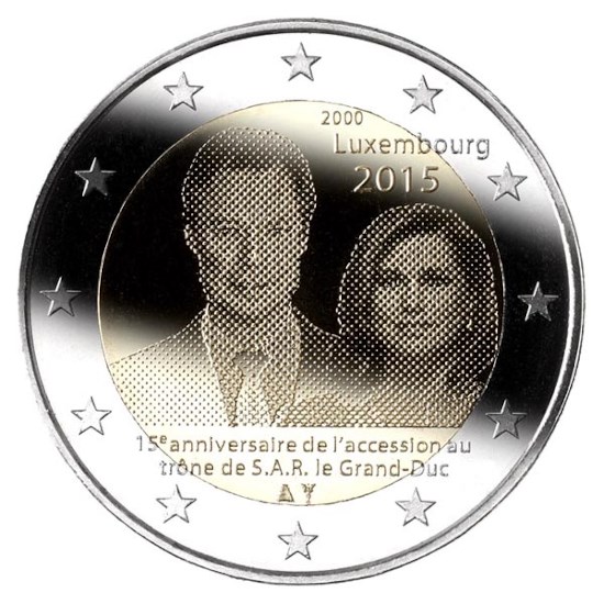 Luxembourg 2 Euro ''15 Year Henri 2015'' UNC