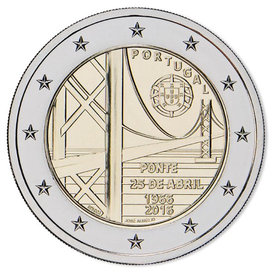 Portugal 2 Euro "25-April-Brug" 2016