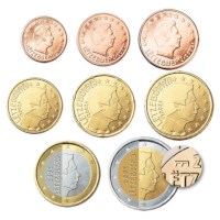 Luxemburg UNC Set 2018 met NL muntmeesterteken
