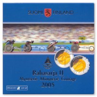 Finlande BU Set II 2005 avec 5 euros « Paralympiques » 