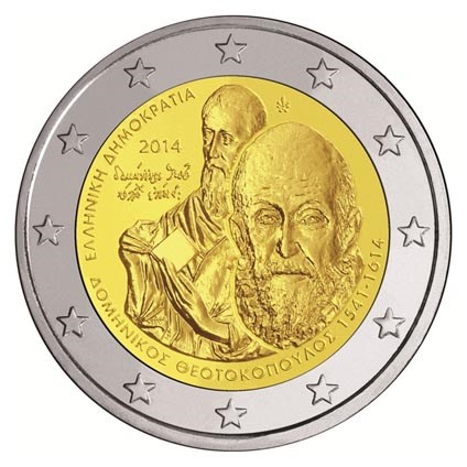 Grèce 2 euros « El Greco » 2014