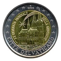 Vatican 2 euros « Journées Mondiales de la Jeunesse » 2005