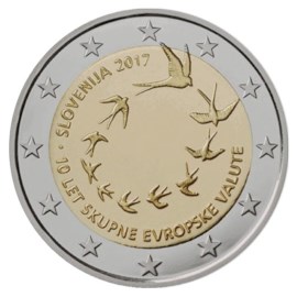 Slovénie 2 euros « 10 ans Euro » 2017
