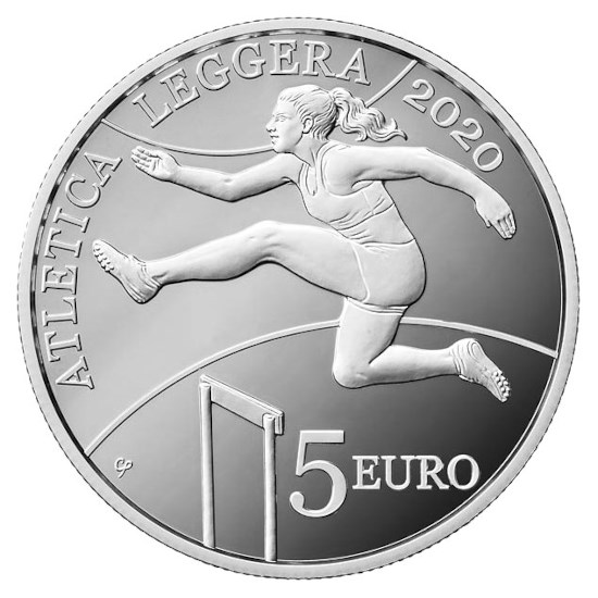 San Marino 5 Euro "Athletics" 2020