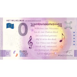 0 Euro Biljet "Wilhelmus"