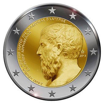 Greece 2 Euro "Plato" 2013 UNC