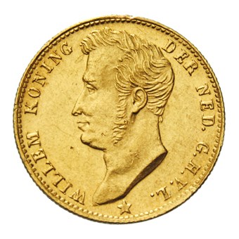 Gouden 5 gulden 1826 B Willem I Pr+