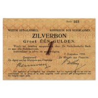 1 Gulden "Zilverbon" 1914 ZFr+