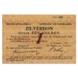 1 Gulden "Zilverbon" 1914 ZFr+