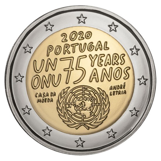 Portugal 2 Euro "Verenigde Naties" 2020