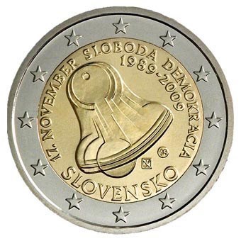 Slovaquie 2 euros « Révolution de Velours » 2009