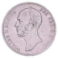 ½ Gulden 1848 Willem II ZFr+