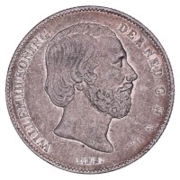 ½ Gulden 1857-1868 Willem III ZFr+