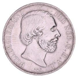 1 Gulden 1854-1865 Willem III ZFr+