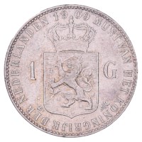1 Gulden 1909 Wilhelmina ZFr