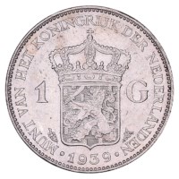 1 Gulden 1938-1940 Wilhelmina ZFr+