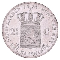 2½ Gulden 1874 Willem III ZFr
