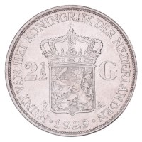 2½ Gulden 1929-1933 Wilhelmina ZFr+