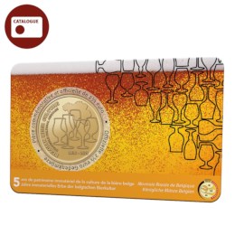 2,5 euromunt België 2021 ‘5 jaar Belgische Biercultuur immaterieel erfgoed’ BU in coincard FR