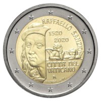 Vaticaan 2 Euro "Rafaël" 2020 BU