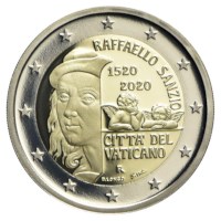 Vaticaan 2 Euro "Rafaël" 2020 Proof