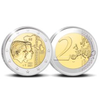 Pièce de 2 euros Belgique 2021 « 100 ans UEBL » Belle-épreuve dans un étui