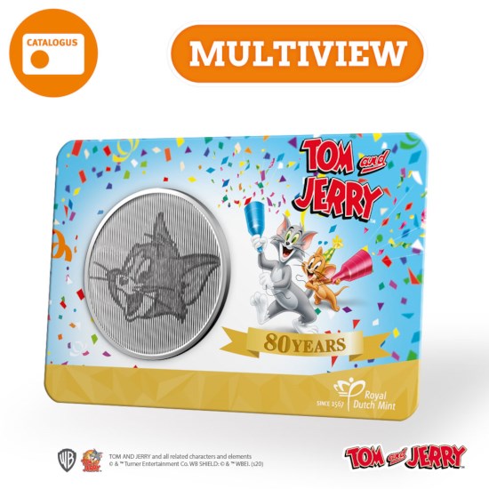 80 Years of Tom and Jerry Multiview Medal in Coincard