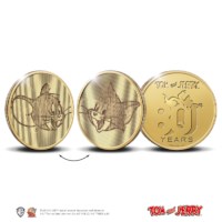 Médaille « 80 ans de Tom et Jerry » multi-vue Or 1 once