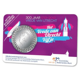 5 Euro 2013 Vrede van Utrecht UNC Coincard