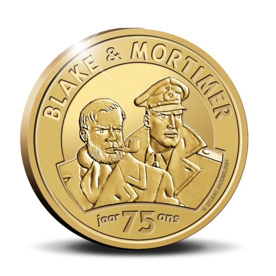 België 25 euromunt 2021 ‘75 jaar Blake en Mortimer’ Goud Proof