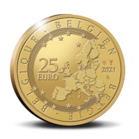 Pièce de 25 euros Belgique 2021 « 75 ans de Blake et Mortimer » Belle-épreuve en Or