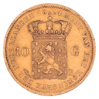 Gouden 10 Gulden Willem I 1824 B Pr