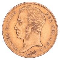 Gouden 10 Gulden Willem I 1825 B Pr