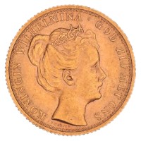 Gouden 10 Gulden Wilhelmina 1898 Pr+