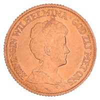 Gouden 10 Gulden Wilhelmina 1912 Pr+