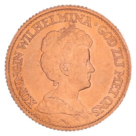 Gouden 10 Gulden Wilhelmina 1912 Pr+