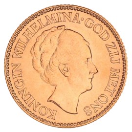 Gouden 10 Gulden Wilhelmina 1933 Pr+
