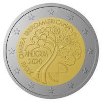 Andorre 2 euros « Sommet ibéro-américain » 2020 Belle Épreuve