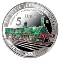 Spain 5 Euro "Mataró locomotive" 2020