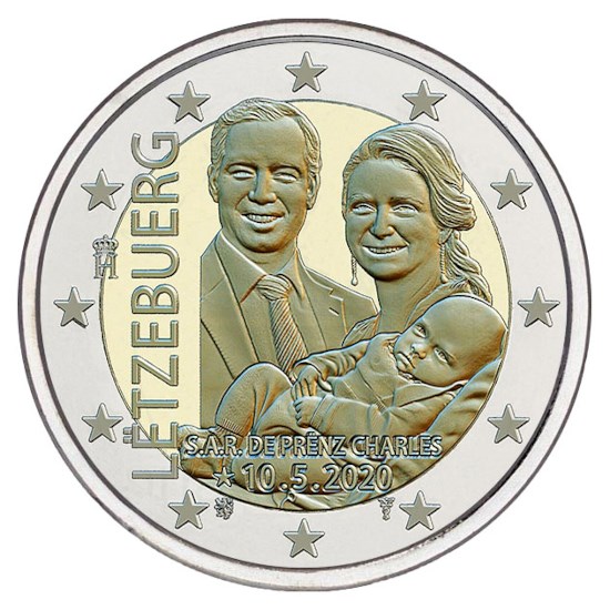 Luxembourg 2 euros « Prince Charles » 2020 (version en relief)