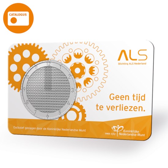 Stichting ALS Nederland penning in coincard
