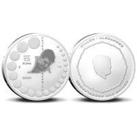 Anton Geesink 5 Euro Coin 2021 BU-quality in Coincard