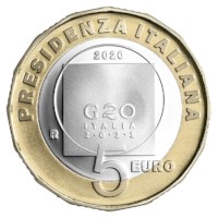 Italy 5 Euro "G20" 2020