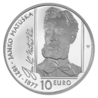 Slovakia 10 Euro "Janko Matúška" 2021