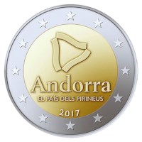 Andorre 2 Euros "Pyrénées" 2017