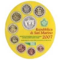 San Marino BU Set 2007 + 5 Euro